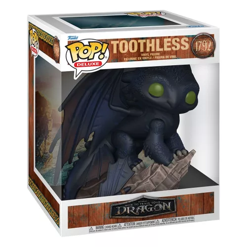 Így Neveld a Sárkányodat (How To Train Your Dragon) LAM POP! Deluxe Vinyl Figura Toothless 16 cm