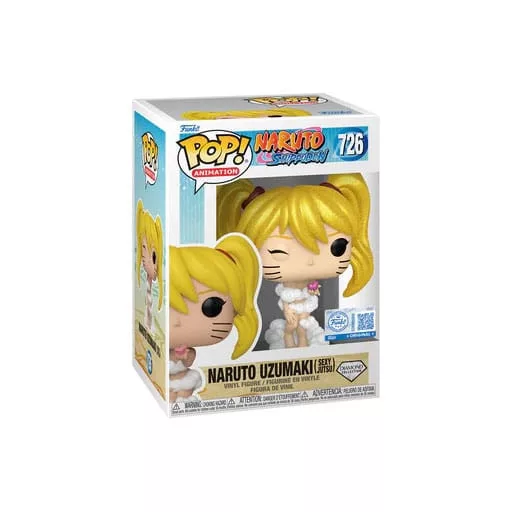 Naruto Pop! Animation Vinyl Figura Naruto(Sexy Jutsu) Diamond Collection heo Exclusive Edition 9 cm