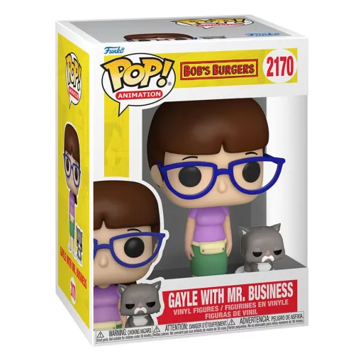 Bob's Burgers POP!&Buddy TV Vinyl Figure Gayle with Mr. Business 9 cm