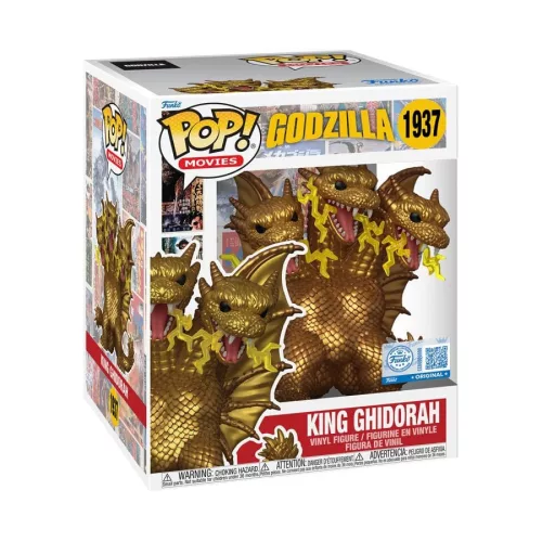 Godzilla Super Sized POP! Movies Vinyl Figura King Ghidora (Electric) 15 cm