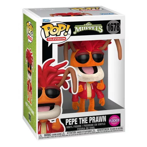 The Muppets POP! Vinyl Figure Pepe the Prawn (Flocked) 9 cm