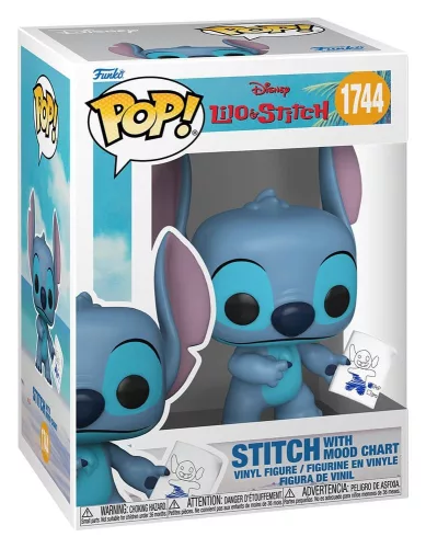 Lilo & Stitch POP! Vinyl Figure Stitch with Mood Chart 9 cm