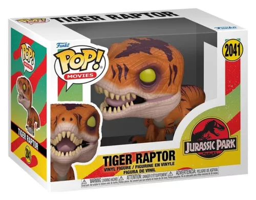Jurassic Park POP! Movies Vinyl Figure Tiger Raptor 9 cm