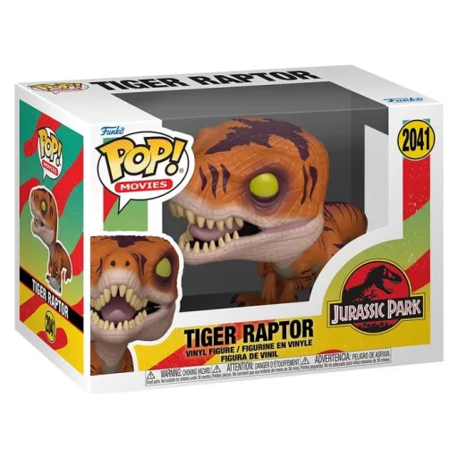 Jurassic Park POP! Movies Vinyl Figure Tiger Raptor 9 cm