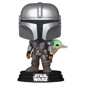  Star Wars: The Mandalorian and Grogu POP! Vinyl Bobblehead Figure The Mandalorian with Grogu 9 cm