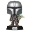 Star Wars: The Mandalorian and Grogu POP! Vinyl Bobblehead Figure The Mandalorian with Grogu 9 cm