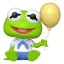 Muppet Babies POP! Vinyl Figure Baby Kermit 9 cm