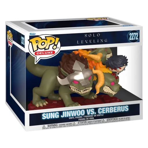 Solo Leveling POP! Deluxe Vinyl Figura Jinwoo Vs Cerberus 9 cm