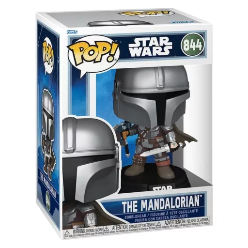 Star Wars: The Mandalorian and Grogu POP! Vinyl Figure The Mandalorian (Dual Wield) 9 cm