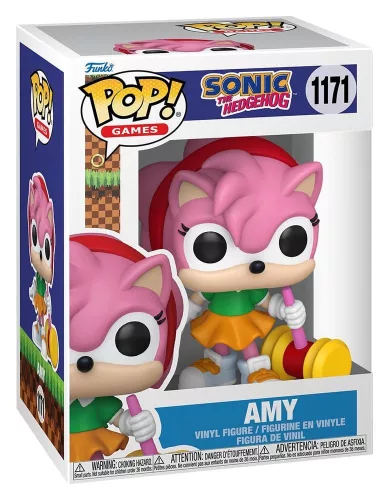 Sonic - The Hedgehog POP! Games Vinyl Figures Amy Rose with Piko Hammer with Chase 9 cm Assortment (6)
