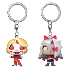   Hazbin Hotel POP! Vinyl Keychain 2-Pack Charlie & Vaggie 4 cm