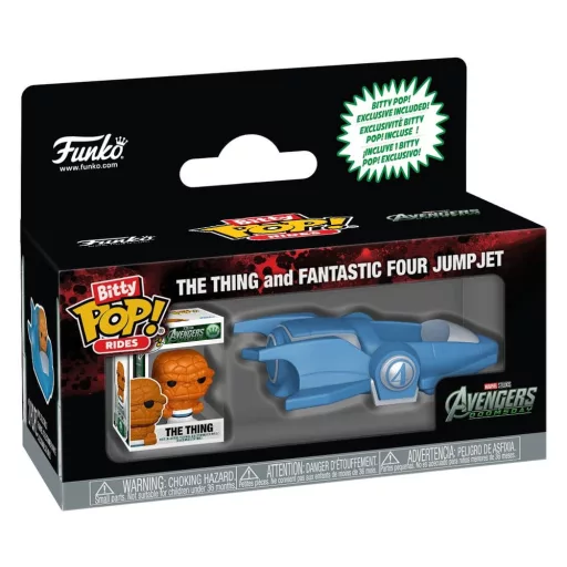 AVD Bitty POP! Rides Vinyl Figure The Thing and Fantastic Four Jumpjet 2 cm