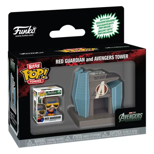 AVD Bitty POP! Towns Vinyl Figure Red Guardian and Avengers Tower