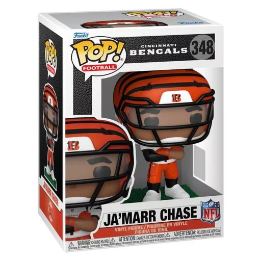 NFL POP! Vinyl Figure : Bengals- Ja'Marr Chase (clear visor) 9 cm