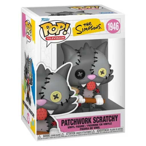 The Simpsons POP! Animation Vinyl Figure Scratchy Patchwork 9 cm