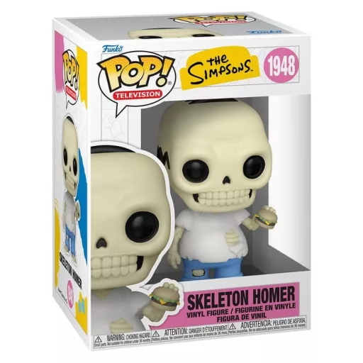 The Simpsons POP! Animation Vinyl Figure Skeleton Homer 9 cm