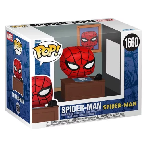 Marvel POP! Premium Vinyl Figure Meme- Spider-Man w/Desk 9 cm