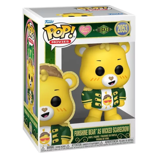 Wicked x Care Bears POP! Vinyl Figure Funshine Bear Scarecrow 9 cm