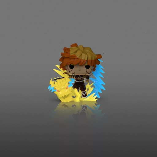 Demon Slayer: Kimetsu no Yaiba POP! Premium Vinyl Figura Zenitsu Chase (Glow) 9 cm