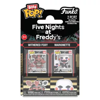   Five Nights at Freddy's Bitty POP! Vinyl Figure 2-Pack Withered Foxy & Marionette 2 cm