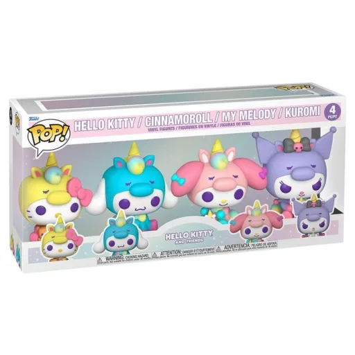 Sanrio POP! Vinyl Figures 4-Pack Hello Kitty Unicorn Outfit Black Friday Bundle 9 cm