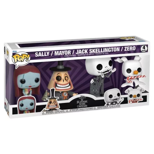 The Nightmare Before Christmas POP! Disney Vinyl Figures 4-Pack Black Friday Bundle 9 cm