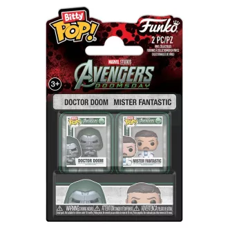   Marvel Bitty POP! Mini Figures 2-Pack Doctor Doom & Mister Fantastic 2 cm