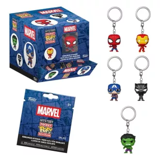 Marvel Comics POP! Vinyl Keychains 4 cm Display (12)