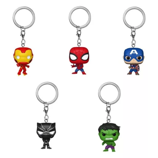 Marvel Comics POP! Vinyl Keychains 4 cm Display (12)