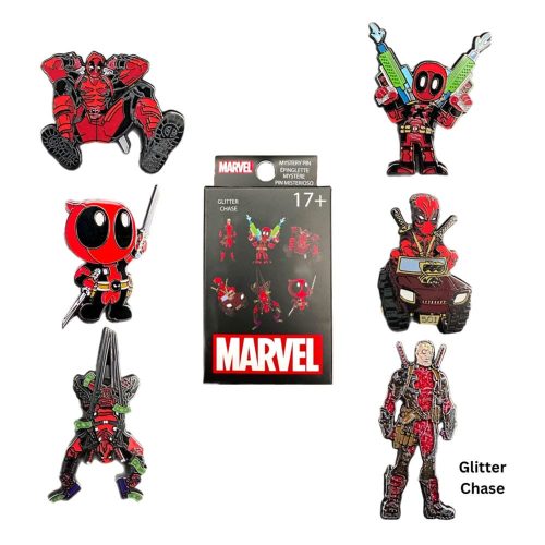 Deadpool by Loungefly Enamel Pins Blind Box Deadpool Action Display (12)