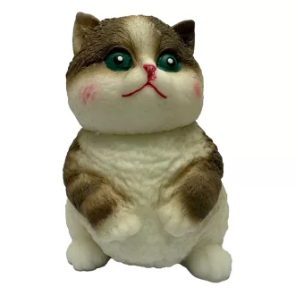 Fun Maker Squishy Fidget Toy Dark Brown Cat 11 cm