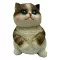 Fun Maker Squishy Fidget Toy Dark Brown Cat 11 cm