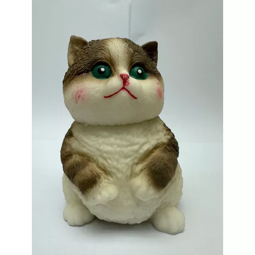 Fun Maker Squishy Fidget Toy Dark Brown Cat 11 cm