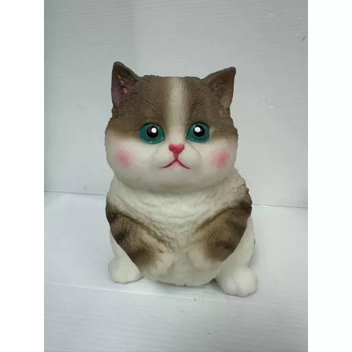 Fun Maker Squishy Fidget Toy Dark Brown Cat 11 cm