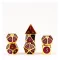 FanRoll  Dice Set Gold with Purple Enamel (7)