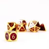 FanRoll  Dice Set Gold with Purple Enamel (7)