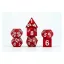 Dragon Storm Sharp Edge Silicone Dice Set Red Dragon Scales (7)
