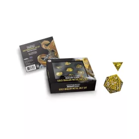   Dungeons & Dragons Premium Metal Dice Set Dragon Scale Gold (7)