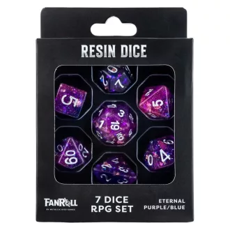   Fanroll Greatest Hits Resin Dice Set Eternal Purple & Blue (7)