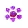 FanRoll Mini Dice Set Stardust Purple (7)