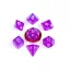 FanRoll Mini Dice Set Stardust Purple (7)