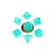 FanRoll Mini Dice Set Stardust Turquoise (7)