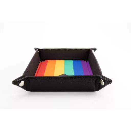FanRoll Folding Dice Tray Pride Rainbow Flag