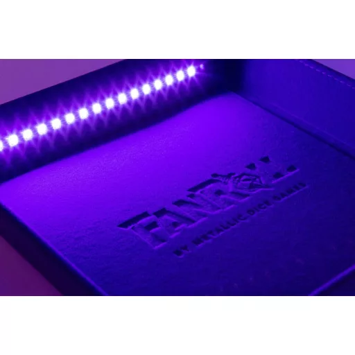 FanRoll Shadowlight Folding Blacklight Dice Tray Black
