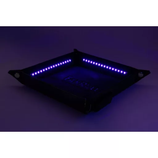 FanRoll Shadowlight Folding Blacklight Dice Tray Black