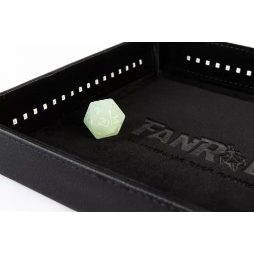 FanRoll Shadowlight Folding Blacklight Dice Tray Black