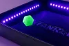 FanRoll Shadowlight Folding Blacklight Dice Tray Black