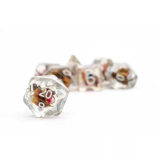 FanRoll  Dice Set Rose (7)