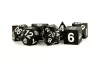 FanRoll Sharp Edge Silicone Dice Set Gold Scatter (7)