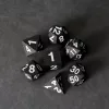 FanRoll Sharp Edge Silicone Dice Set Gold Scatter (7)